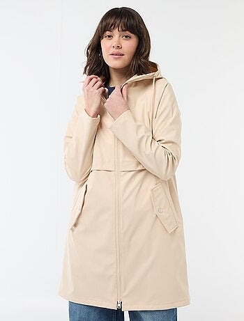 Parka gommata con cappuccio