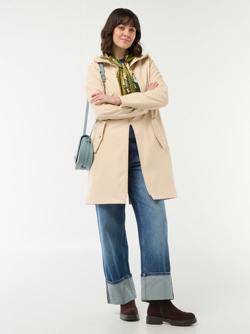 Parka gommata con cappuccio - Kiabi