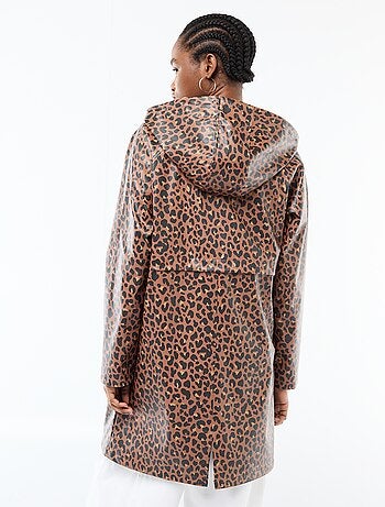 Parka gommata con cappuccio