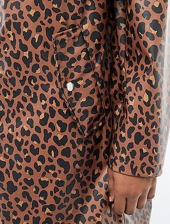 Parka gommata con cappuccio