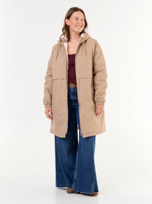 Parka gommato foderato con cappuccio - Kiabi Parka gommato foderato con cappuccio - Kiabi