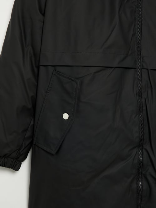 Parka gommato foderato con cappuccio - Kiabi