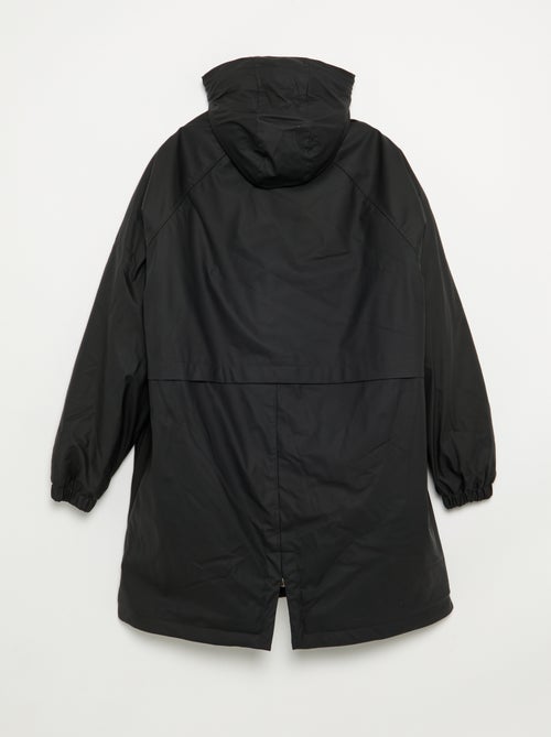 Parka gommato foderato con cappuccio - Kiabi