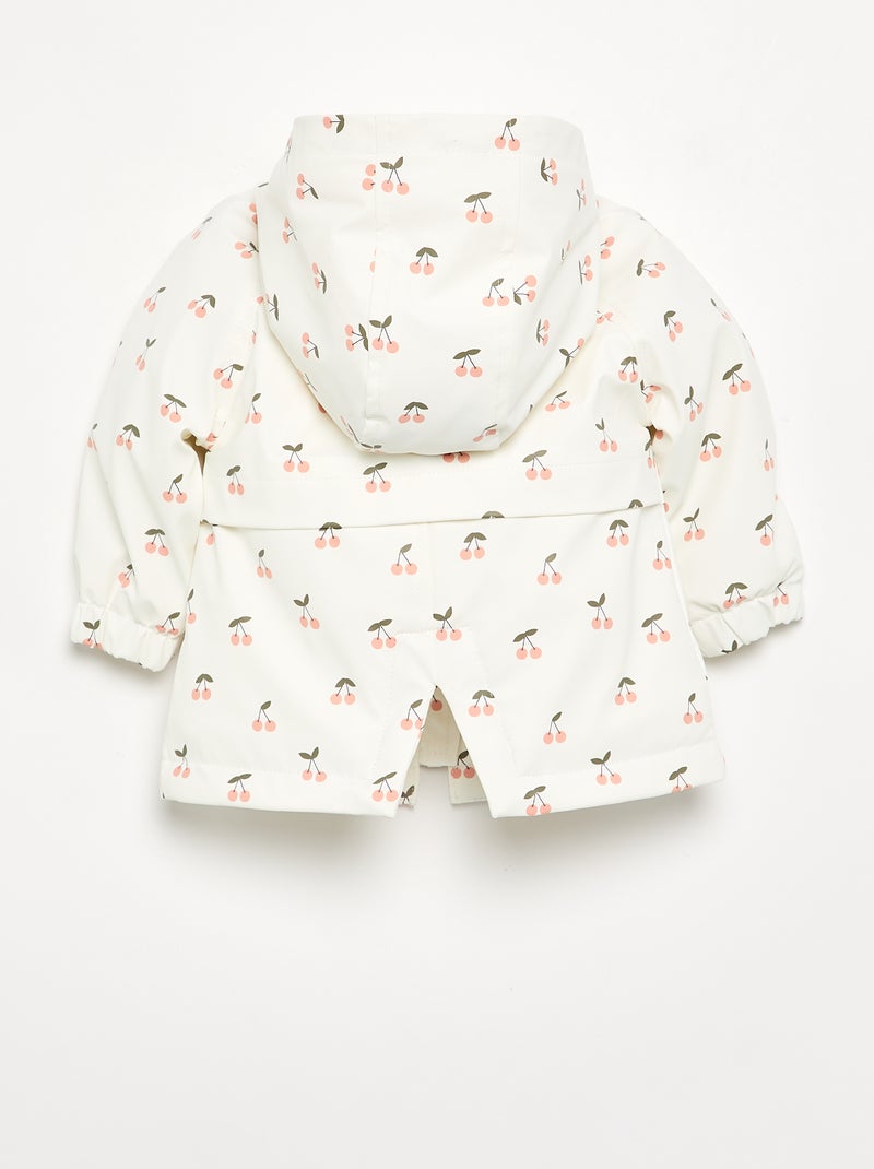 Parka idrorepellente con cappuccio Bianco - Kiabi
