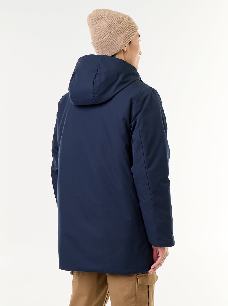 Parka idrorepellente con cappuccio Blu - Kiabi