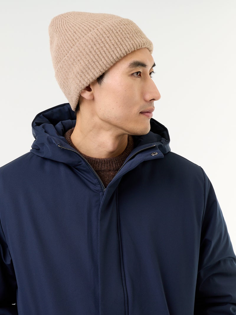 Parka idrorepellente con cappuccio Blu - Kiabi