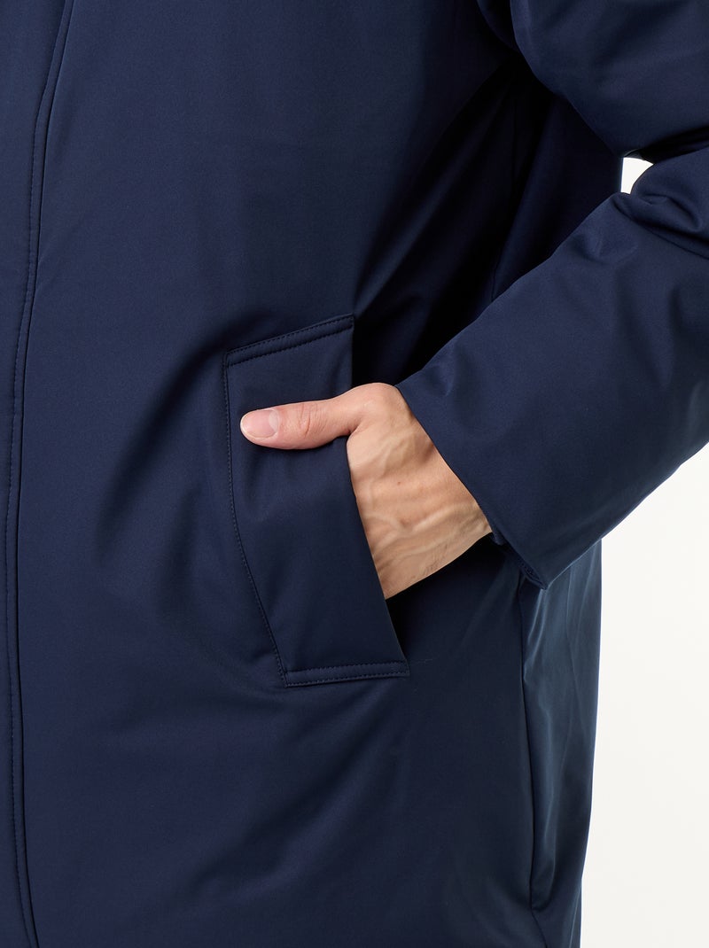 Parka idrorepellente con cappuccio Blu - Kiabi