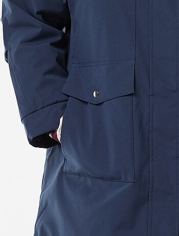 Parka idrorepellente con cappuccio effetto montone