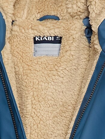 Parka idrorepellente con cappuccio effetto montone