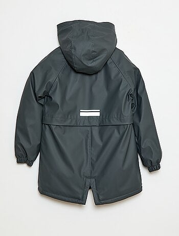 Parka idrorepellente con cappuccio effetto montone