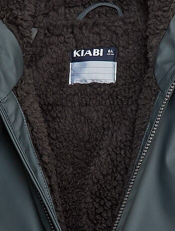Parka idrorepellente con cappuccio effetto montone