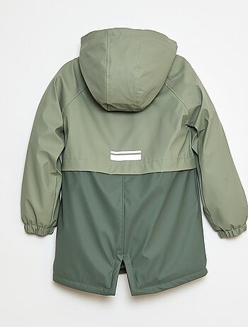 Parka idrorepellente con cappuccio effetto montone