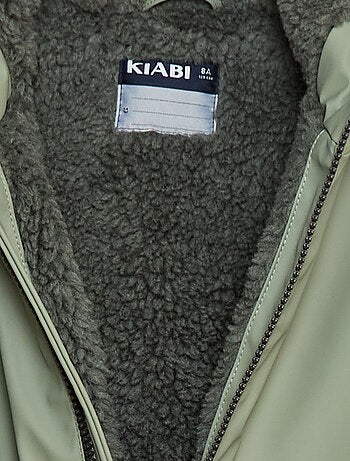 Parka idrorepellente con cappuccio effetto montone
