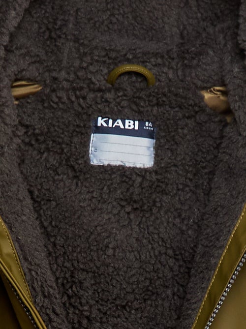 Parka idrorepellente con cappuccio effetto montone - Kiabi