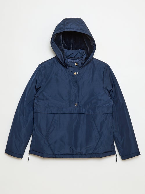 Parka idrorepellente con cappuccio foderato - collezione facile da indossare - Kiabi