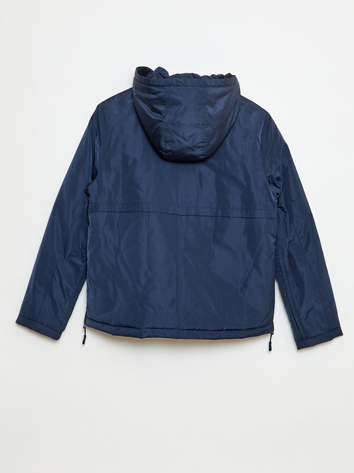 Parka idrorepellente con cappuccio foderato - collezione facile da indossare - Kiabi