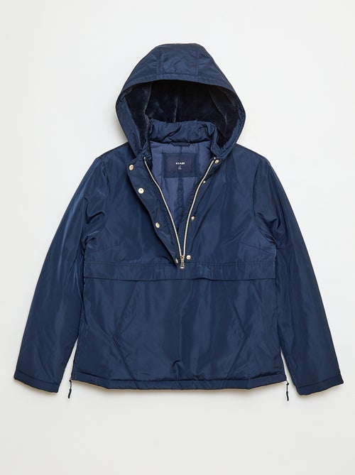 Parka idrorepellente con cappuccio foderato - collezione facile da indossare - Kiabi