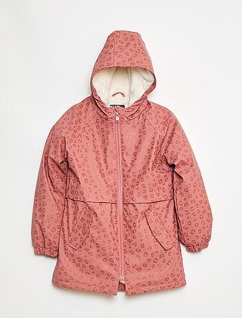 Parka idrorepellente con cappuccio interamente foderato