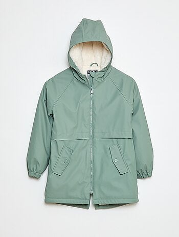 Parka idrorepellente con cappuccio interamente foderato
