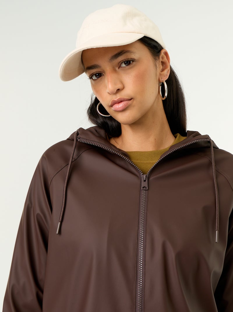 Parka idrorepellente con cappuccio Marrone - Kiabi