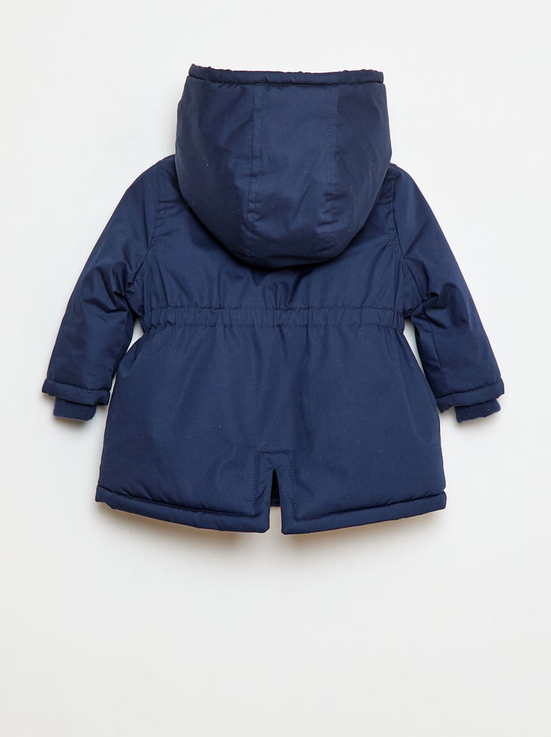 Parka idrorepellente con cappuccio Nero - Kiabi
