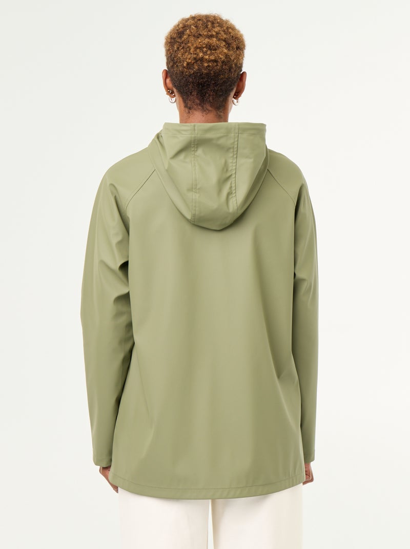 Parka idrorepellente con cappuccio Verde - Kiabi
