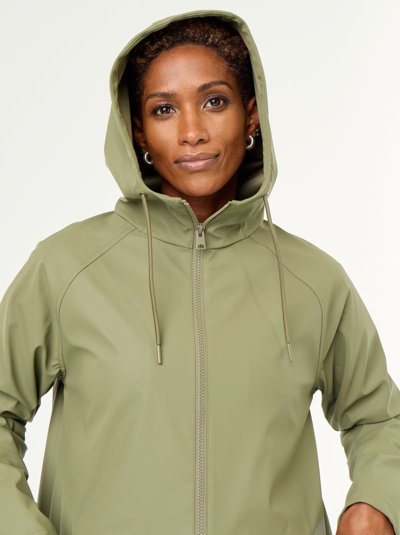 Parka idrorepellente con cappuccio Verde - Kiabi