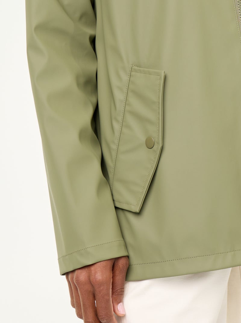 Parka idrorepellente con cappuccio Verde - Kiabi