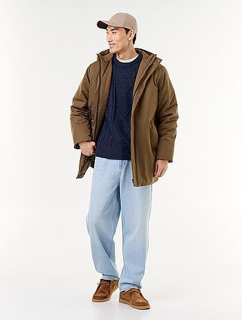 Parka idrorepellente con cappuccio