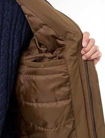 Parka idrorepellente con cappuccio