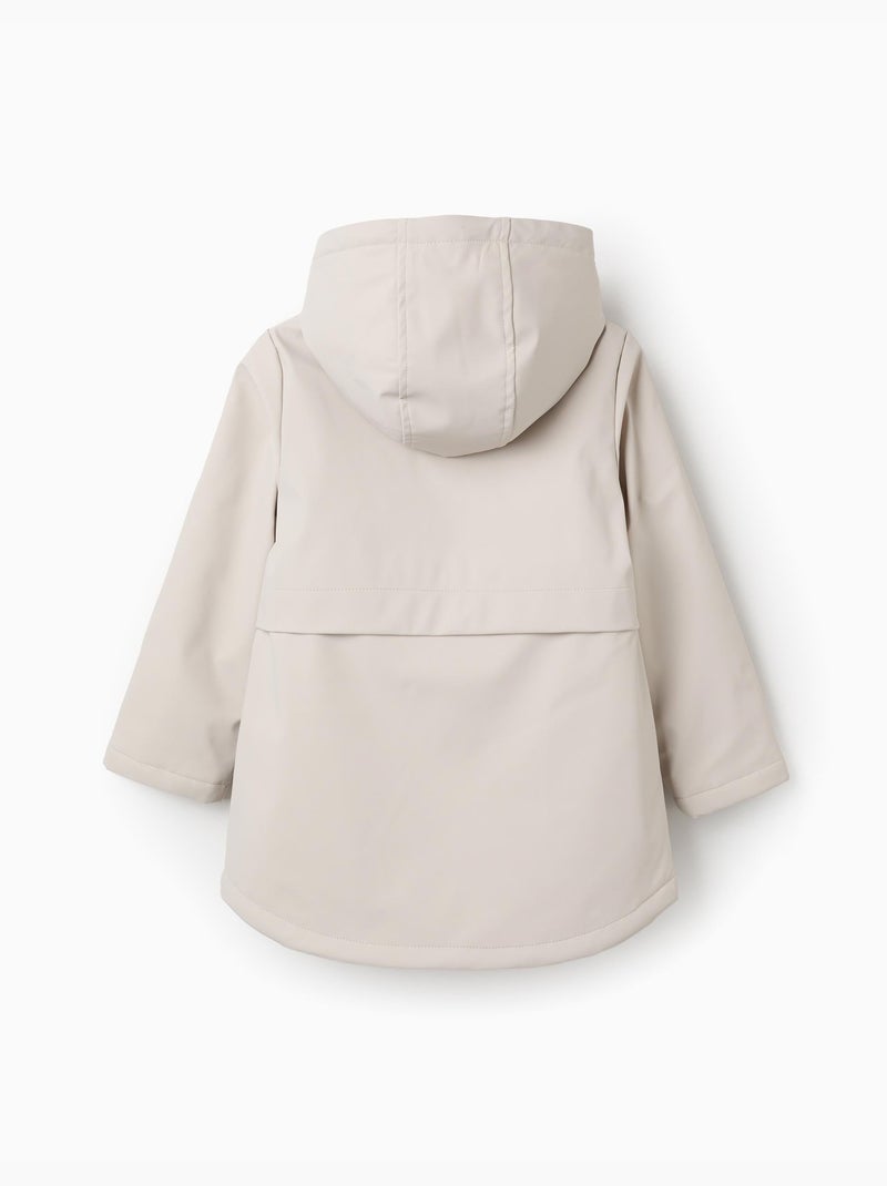 Parka imbottita con cappuccio e fodera Grigio chiaro - Kiabi