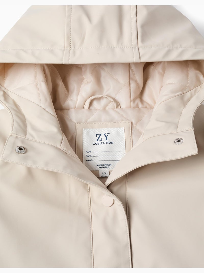 Parka imbottita con cappuccio e fodera Grigio chiaro - Kiabi