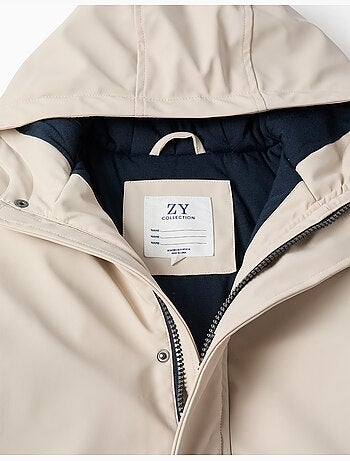 Parka imbottita con cappuccio e tasche frontali