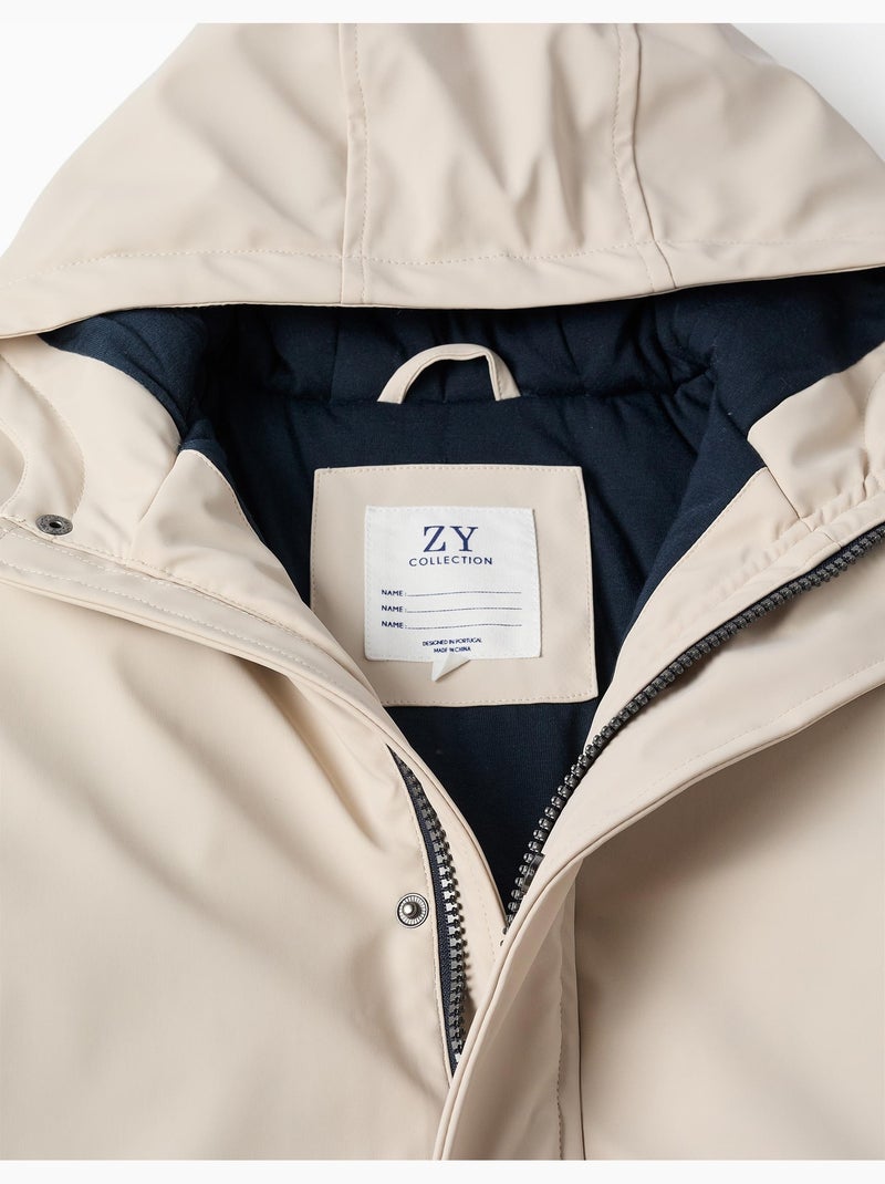 Parka imbottita con cappuccio e tasche frontali Grigio chiaro - Kiabi