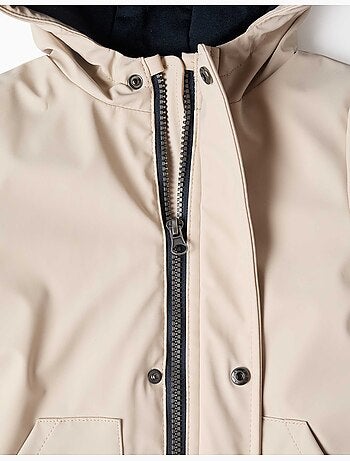 Parka imbottita con cappuccio e tasche frontali
