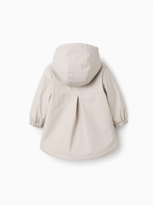 Parka imbottita con cappuccio e volant - Kiabi