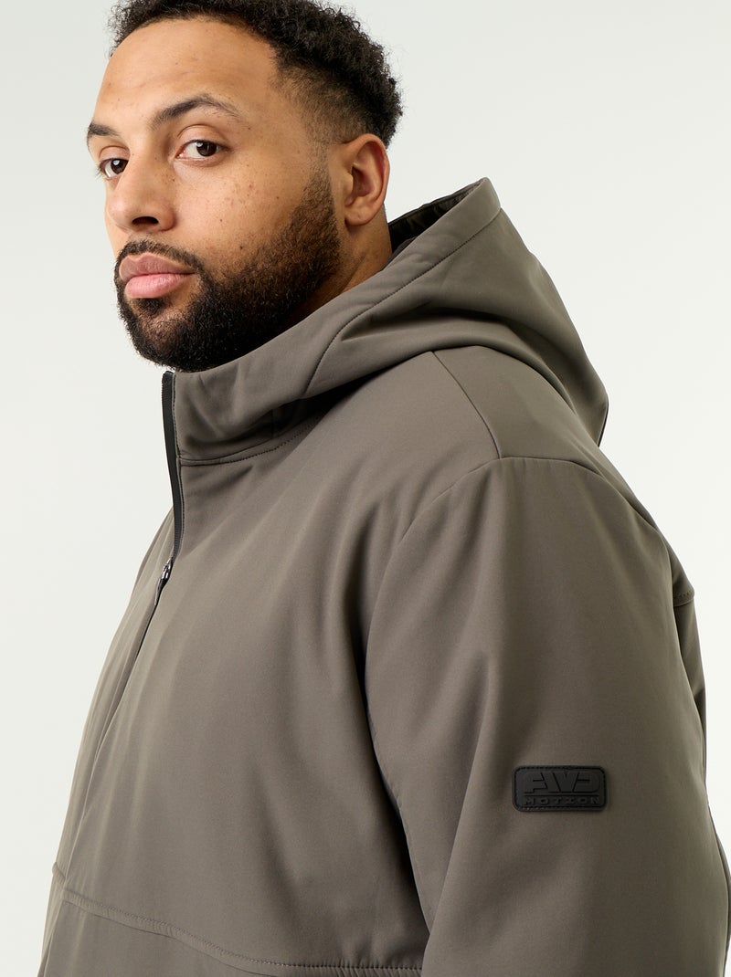 Parka imbottita con cappuccio Kaki - Kiabi