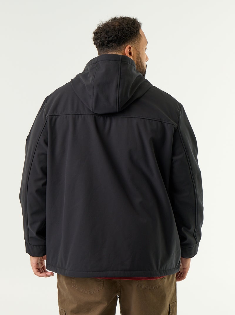Parka imbottita con cappuccio Nero - Kiabi