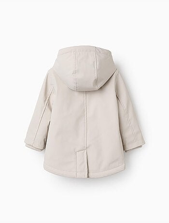 Parka imbottita in gomma con cappuccio
