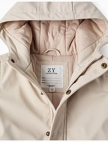 Parka imbottita in gomma con cappuccio