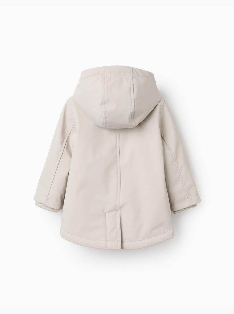 Parka imbottita in gomma con cappuccio Grigio chiaro - Kiabi