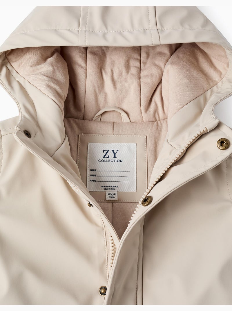 Parka imbottita in gomma con cappuccio Grigio chiaro - Kiabi