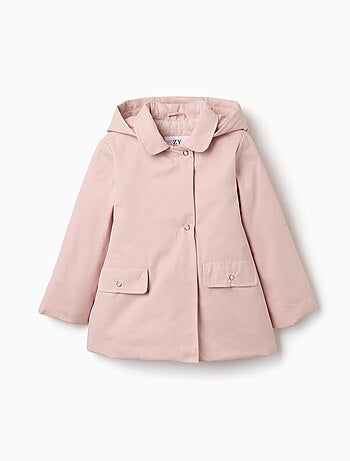 Parka imbottito con cappuccio staccabile e tasche