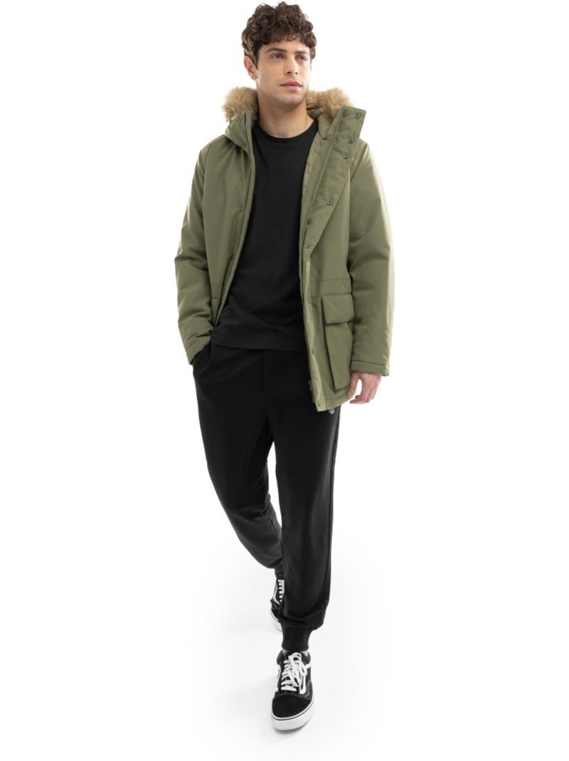 Parka imbottito da uomo uomo ivalo Verde - Kiabi