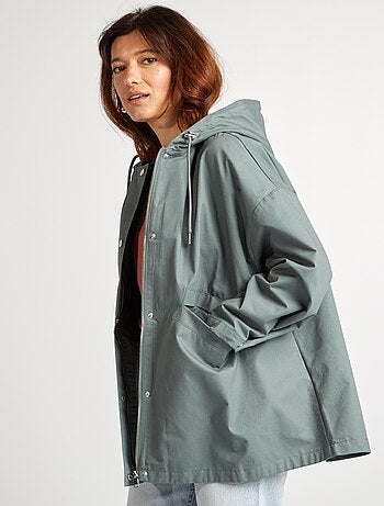 Parka impermeabile con cappuccio oversize con cappuccio parka impermeabile con cappuccio -