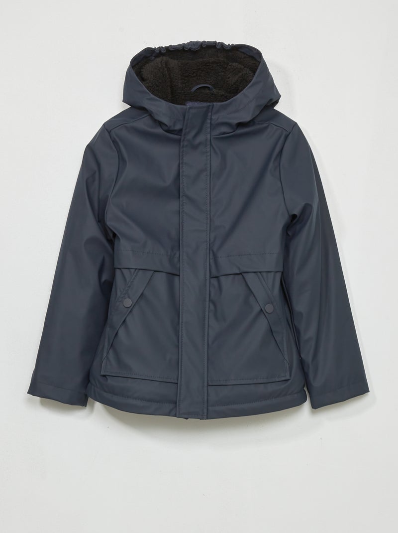 Parka impermeabile imbottito blu - Kiabi
