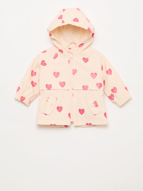 Parka in gomma con cappuccio - Kiabi