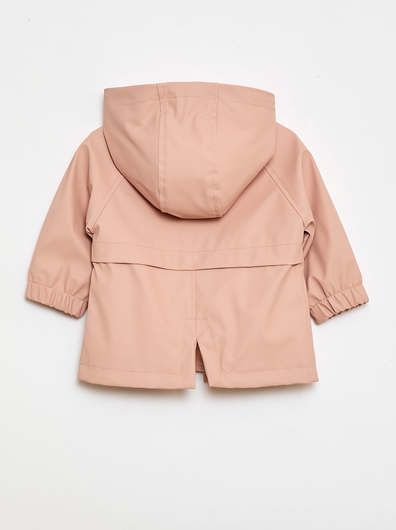 Parka in gomma con cappuccio Rosa - Kiabi