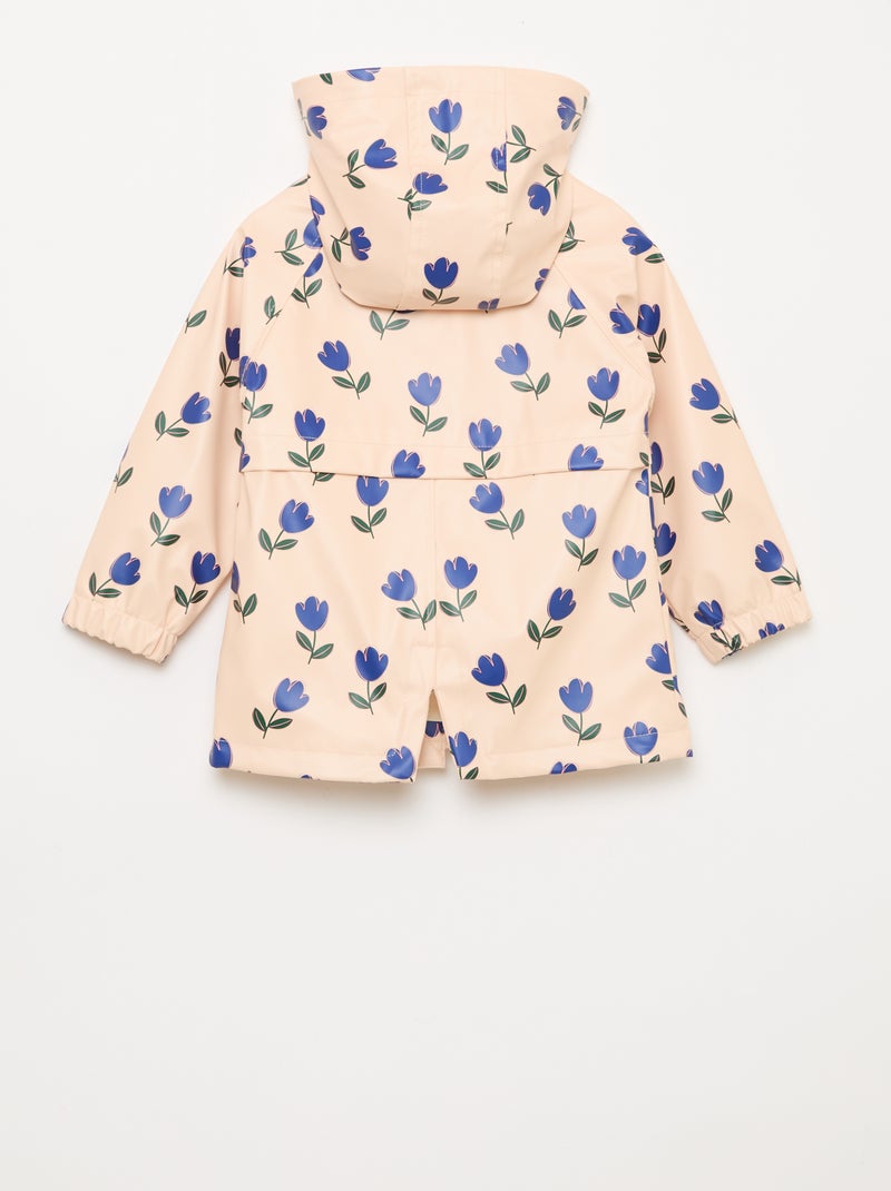 Parka in gomma con cappuccio Rosa - Kiabi