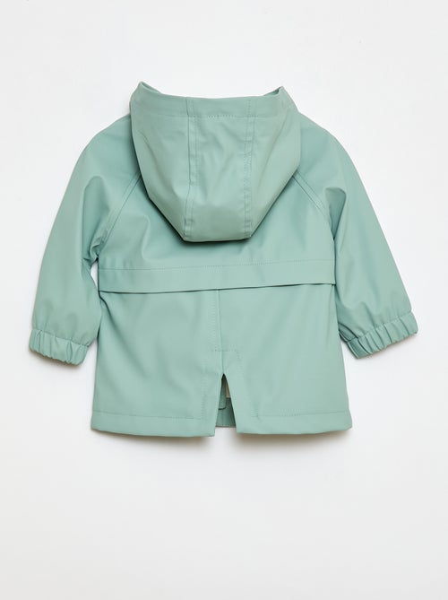 Parka in gomma con cappuccio - Kiabi